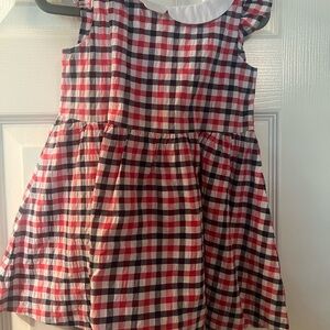 Janie and Jack Red and Black Checkered Dress
